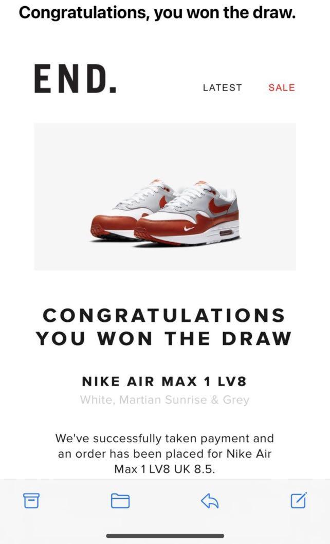 Air Max 1 LV8 - White/Martian Sunrise – Feature