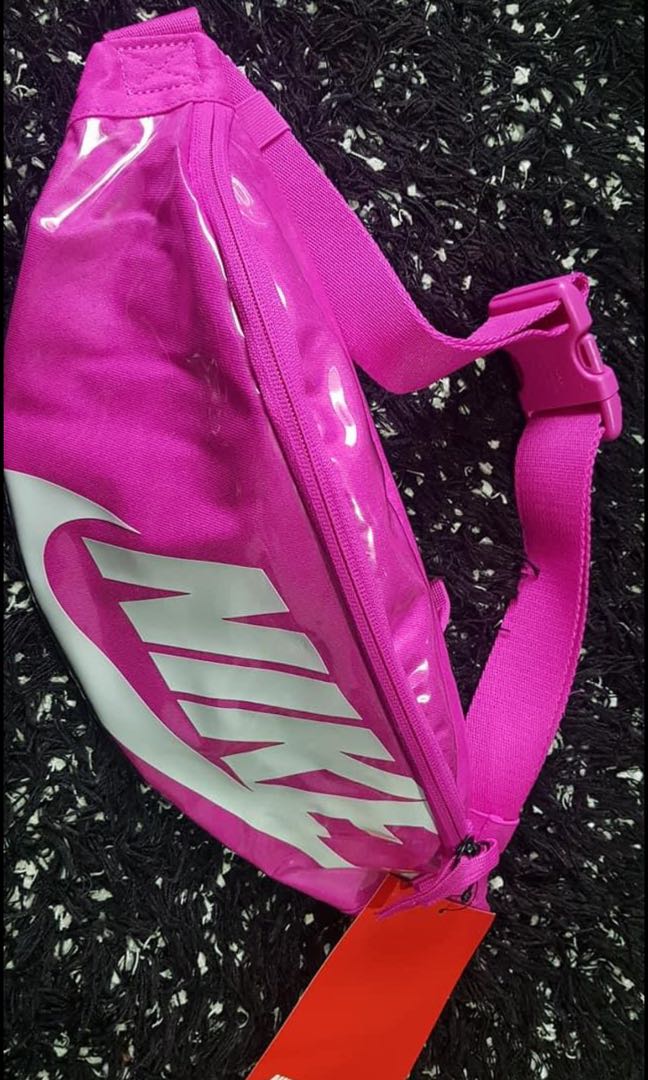 nike pink belt bag
