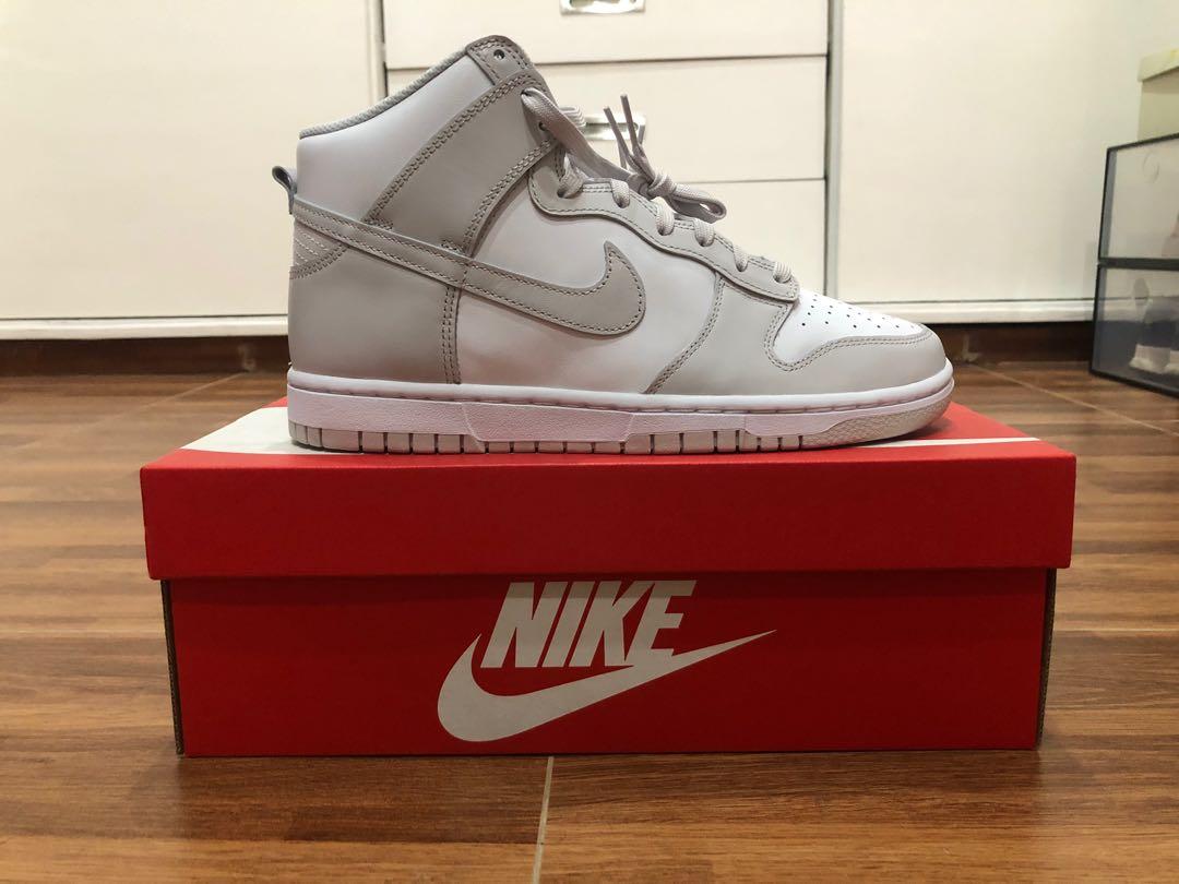 dunk high white vast grey