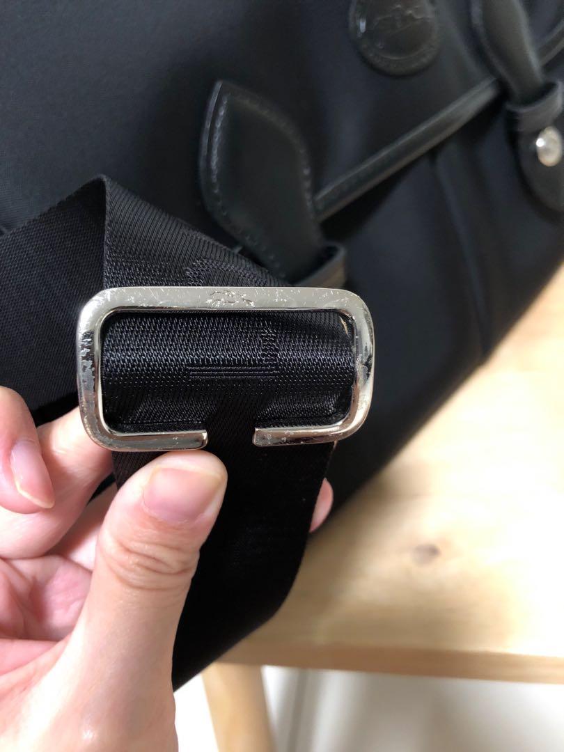 Original Longchamp Club Messenger Bag (Black), Women's Fashion, Bags