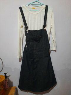 Overall denim with free big jill inner like new