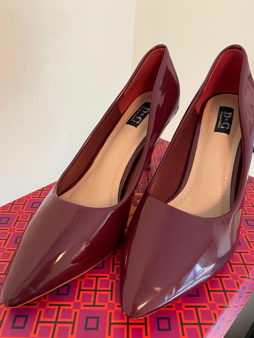 plum coloured heels