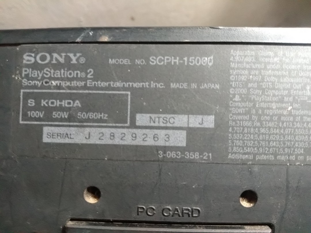 Ps 2 model SCPH-15000