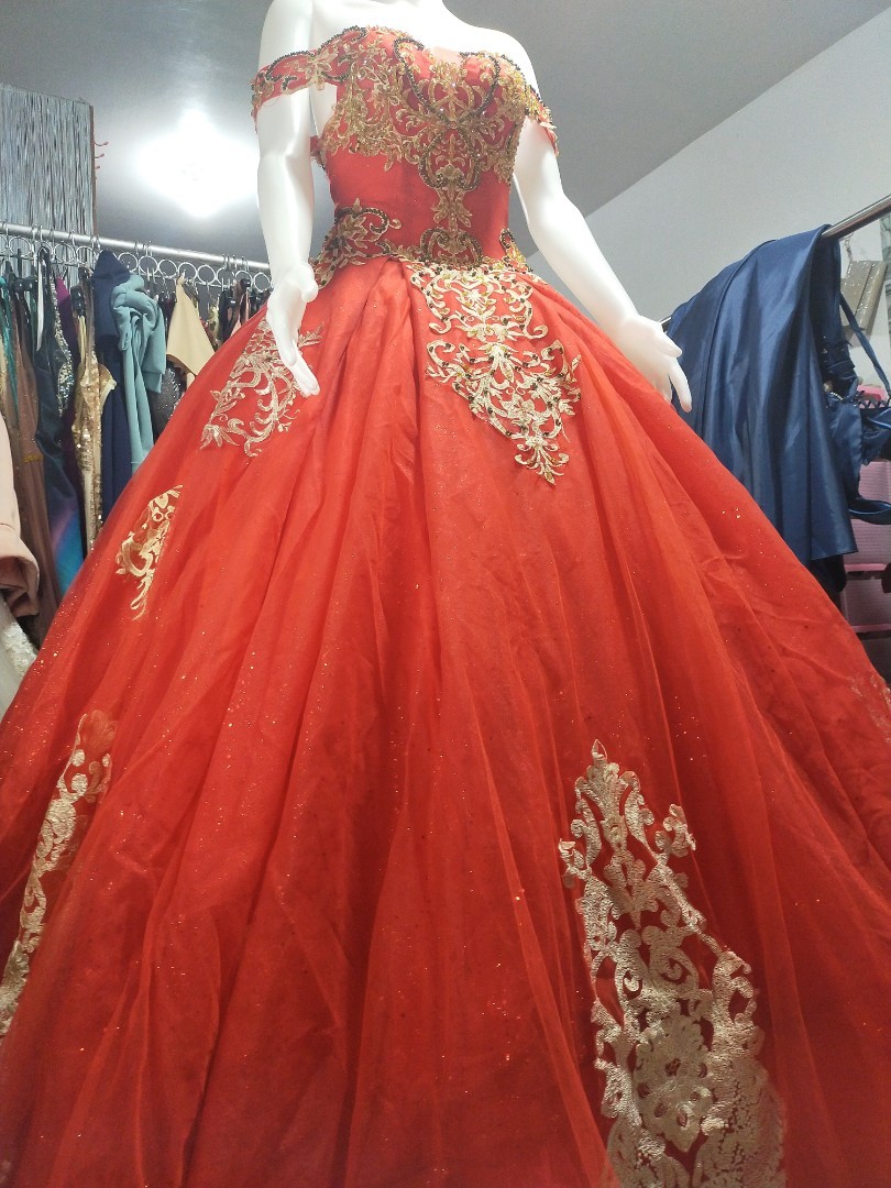 Royal Red Princess Ball Gown - Goddess Exclusive