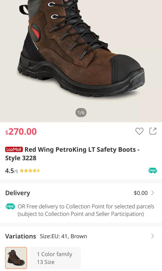 Red Wing Safety Boots 3228 Brown