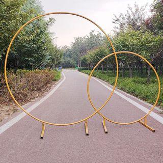 SALE ARCH GOLDEN CIRCULAR GOLD ARC CIRCLE DISPLAY EVENT STYLING DECO BACKDROP BACKSTAGE DIY INDOOR WEDDING BIRTHDAY PARTY OUTDOOR PROPOSAL HOME CHRISTMAS FLORAL FLOWER BALLOON BESPOKE SETUP DAIS GENDER REVEAL BABY SHOWER ROM HOTEL BANQUET MODERN RECEPTION