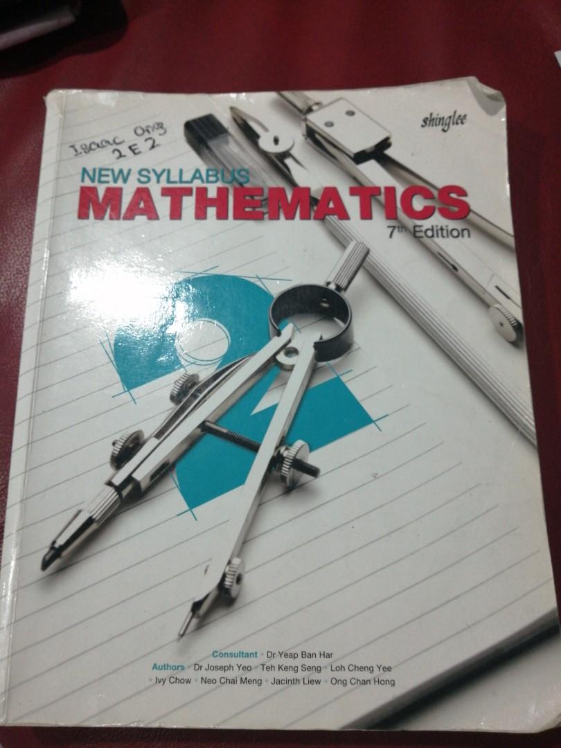 Sec 2 Math Textbook, Hobbies & Toys, Books & Magazines, Textbooks on ...