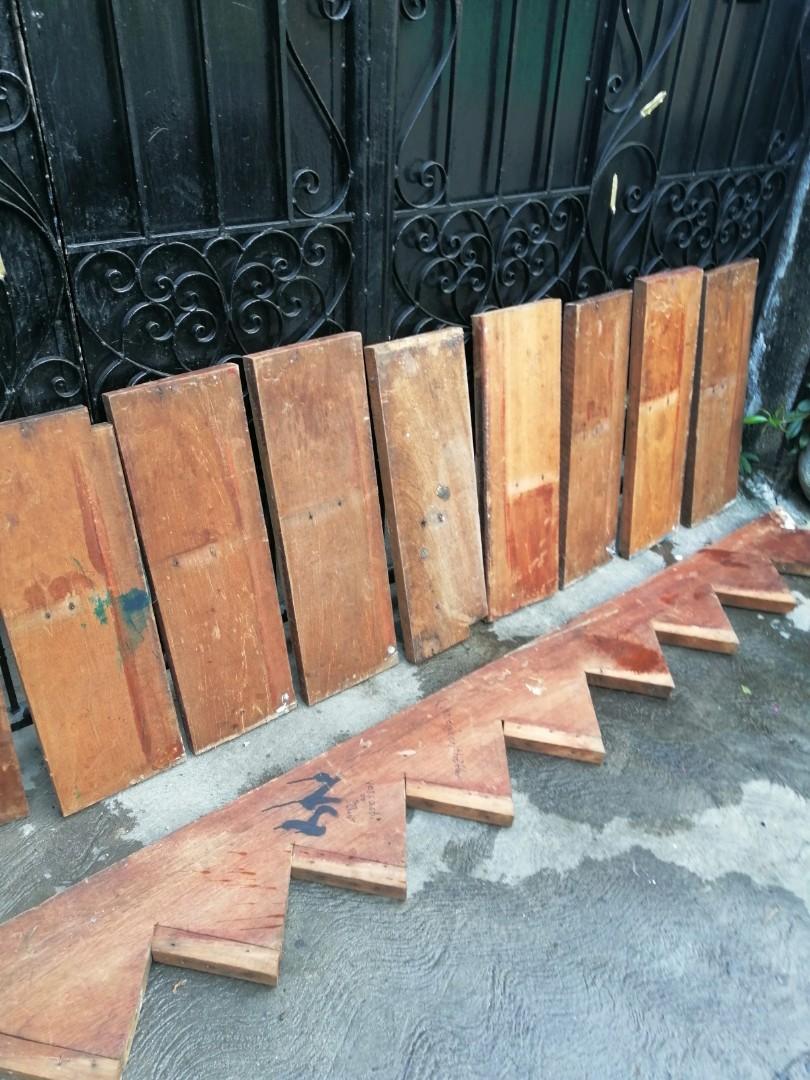 Set of stairs 9 steps old tanguile wood, Furniture & Home Living, Home