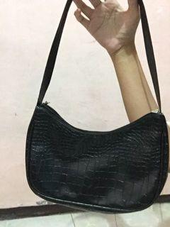 shoulder croco bag