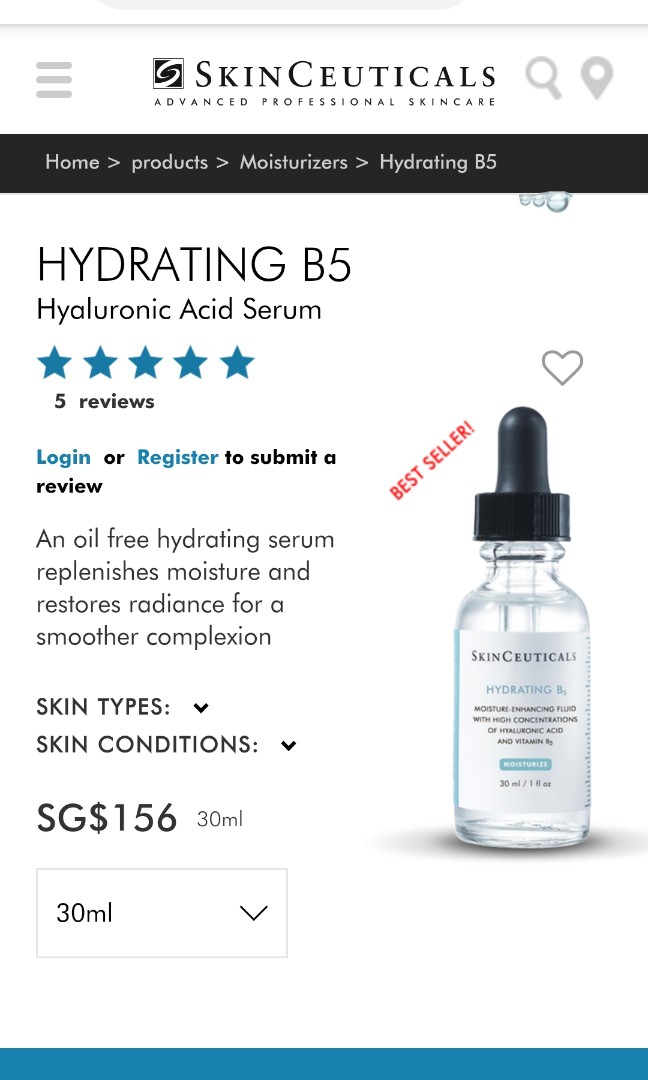 serum skinceuticals hydrating b5