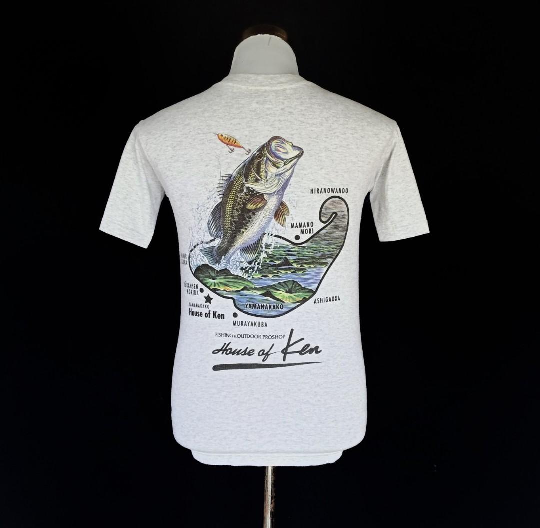 T shirt Vintage Fishing fish Bass, Men's Fashion, Tops & Sets, Tshirts &  Polo Shirts on Carousell
