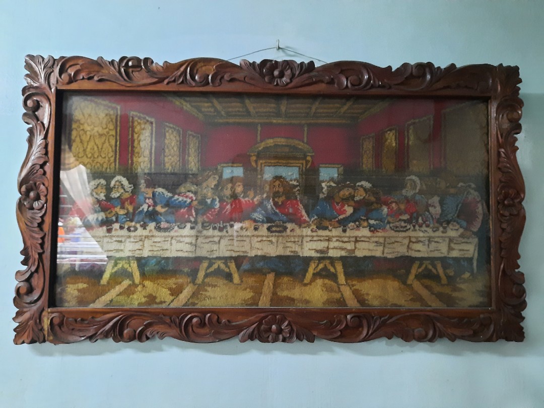 The Last Supper Wooden Frame, Furniture & Home Living, Home Decor