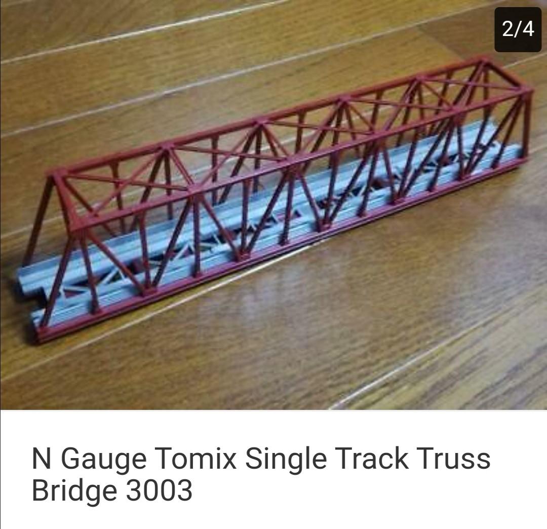 Tomix N scale single truss bridge 3003 (Category: Vehicle & Diecast Models) located in Quezon City. Submitted by belikabim2014 (Listing ID 1065777846, Image 3). Description: From Japan For N scale train set Tomy brand Courier service lang around MMla Novaliches location.