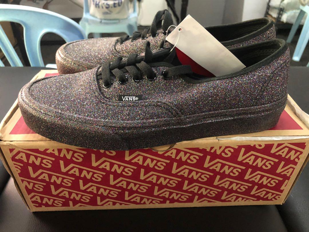 Vans glitter authentic womens sale shoes