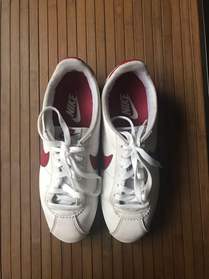 WOMENS Nike Cortez (Red textured swoosh) ORIGINAL, Women's Fashion ...
