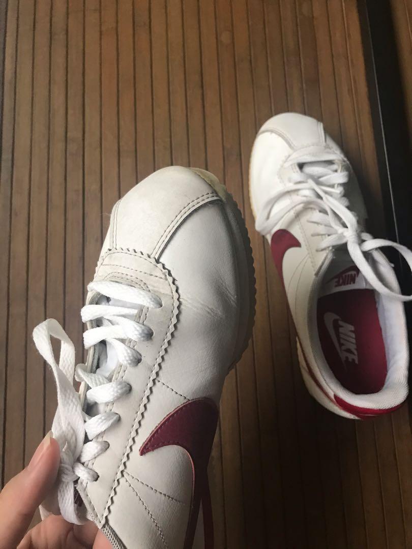 WOMENS Nike Cortez (Red textured swoosh) ORIGINAL, Women's Fashion ...