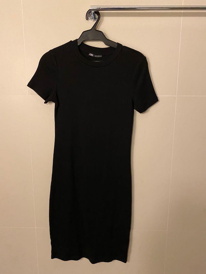 Zara Ribbed BodyCon Dress, Women's 