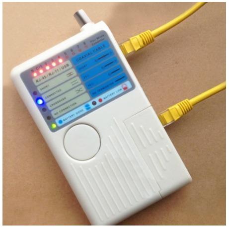 4 in 1 Network Cable Tester RJ45/RJ11/USB/BNC LAN Cable Cat5 Cat6 Wire ...