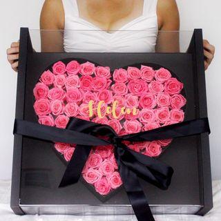 (66 Preserved Roses) My Love For You Will Never Change