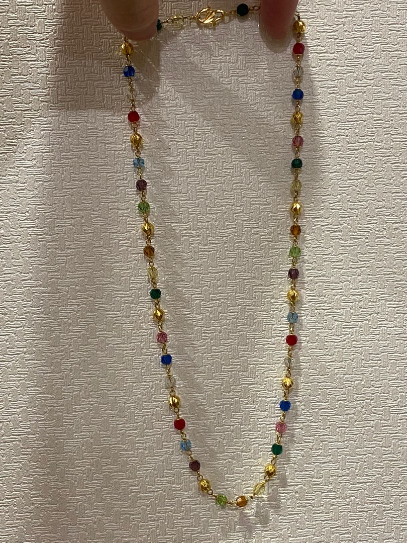 Gold chain sale with crystal