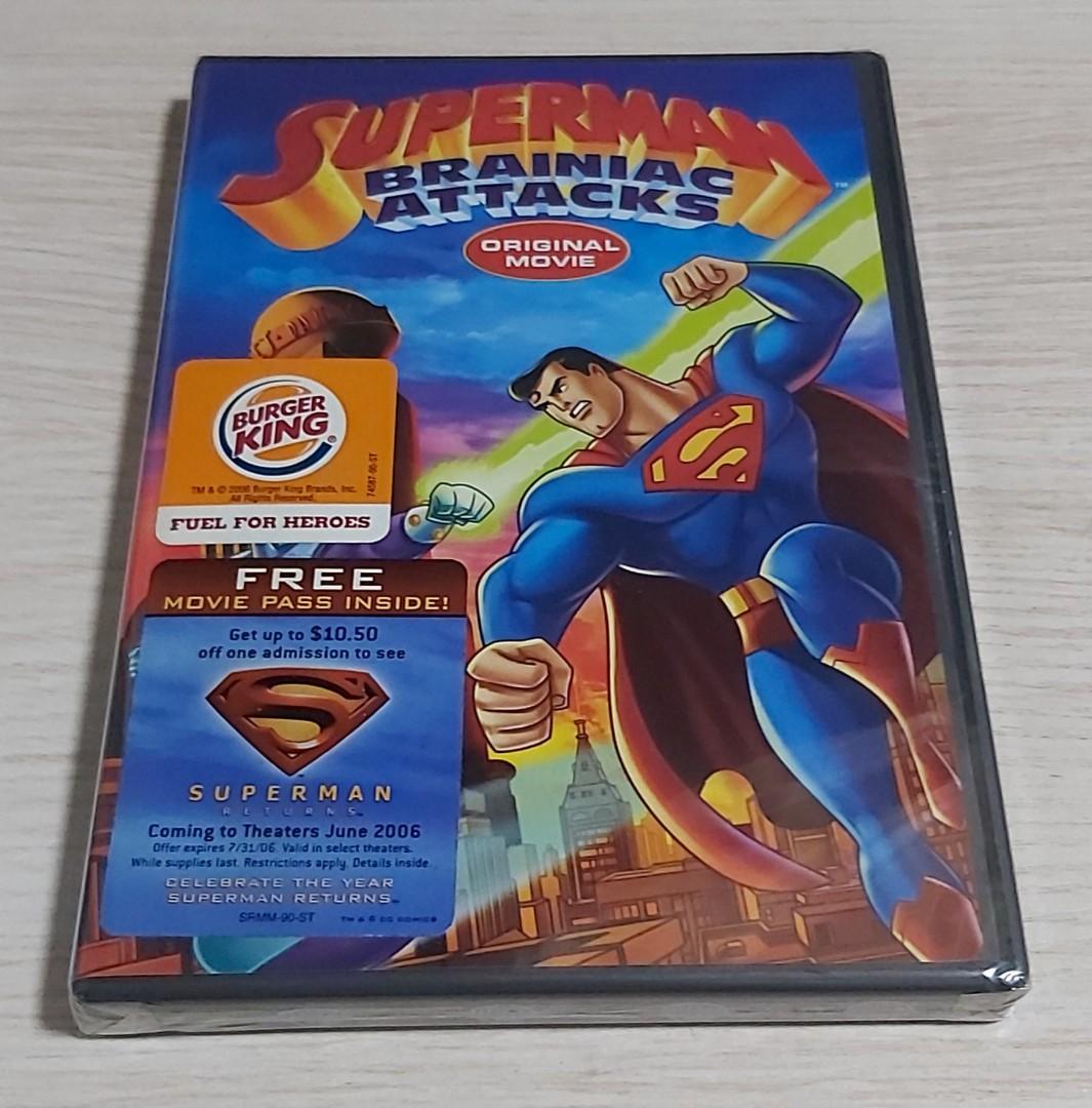 全新2006 SUPERMAN Brainiac attacks 卡通電影版DVD, 興趣及遊戲, 收藏