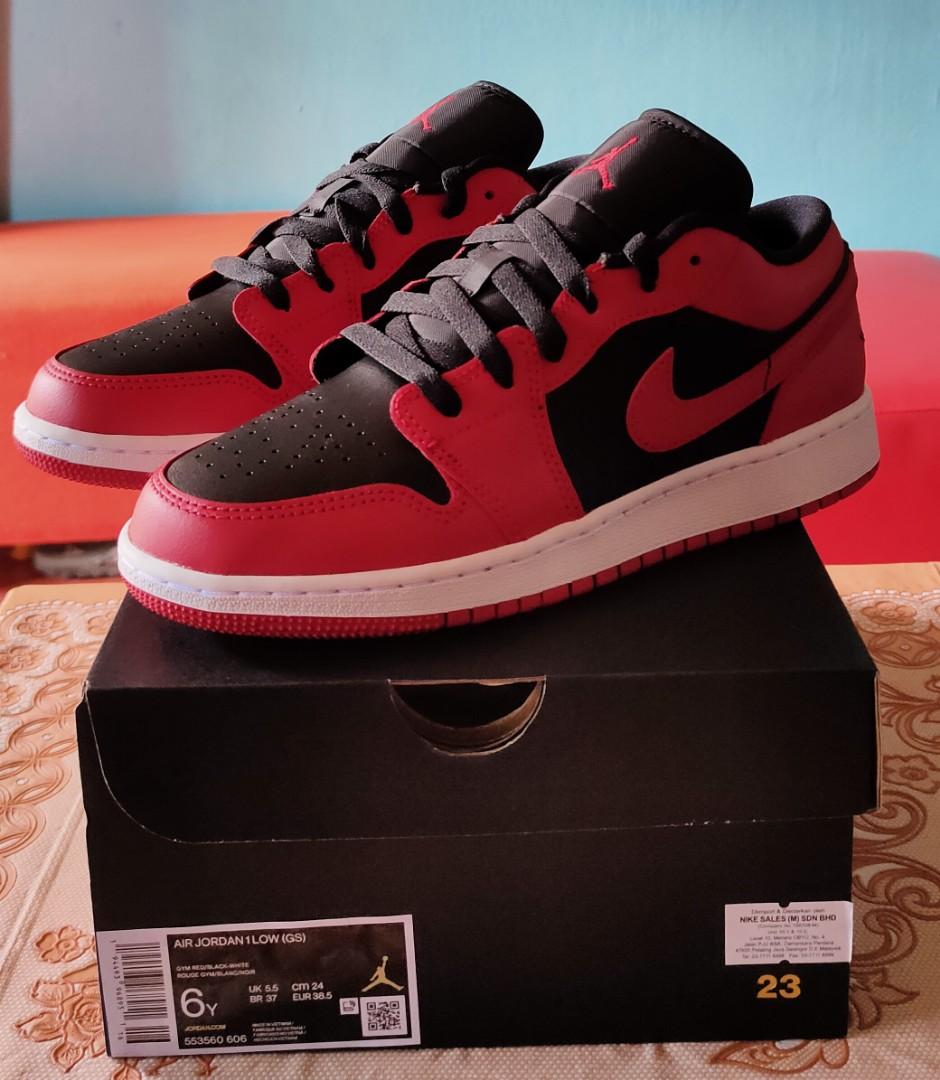 Air Jordan 1 Low Reverse Bred Men S Fashion Footwear Sneakers On Carousell