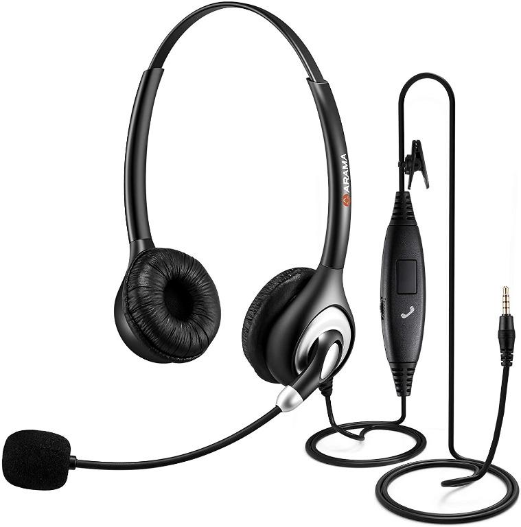 cell phone headset with microphone on pc