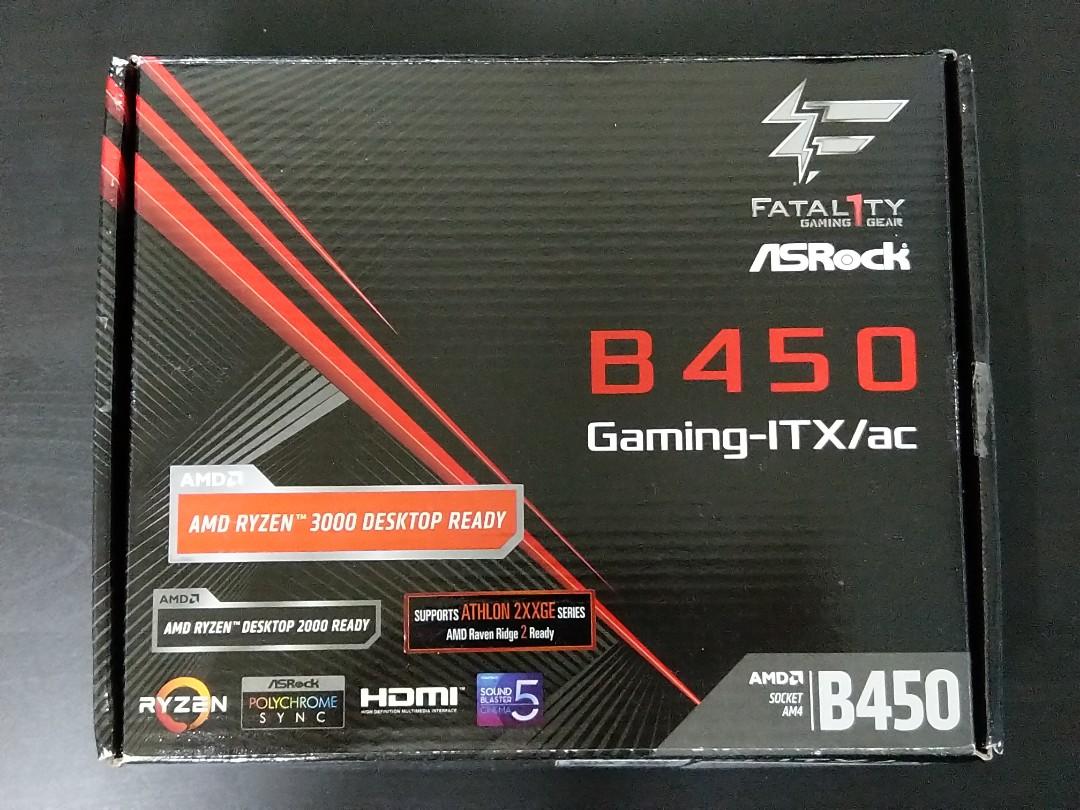 ASRock Fatal1ty B450 Gaming-ITX/ac - Bundkort - mini ITX - Socket