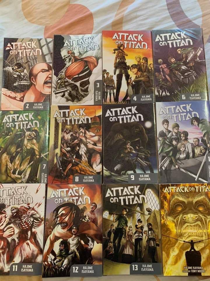 Attack On Titan Manga Set English Kodansha Hobbies Toys Books Magazines Comics Manga On Carousell