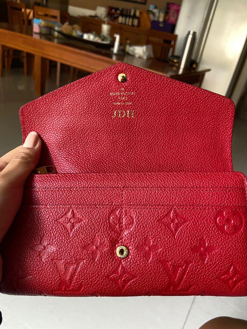 Sarah Wallet Monogram Empreinte Leather - Personalisation