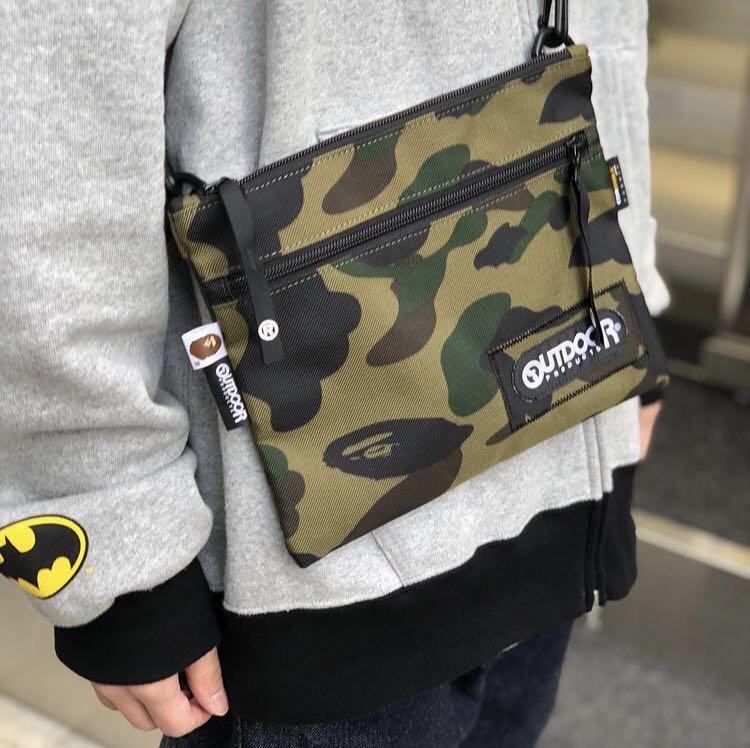 BAPE X OUTDOOR 1ST CAMO MINI SHOULDER BAG, Men's Fashion