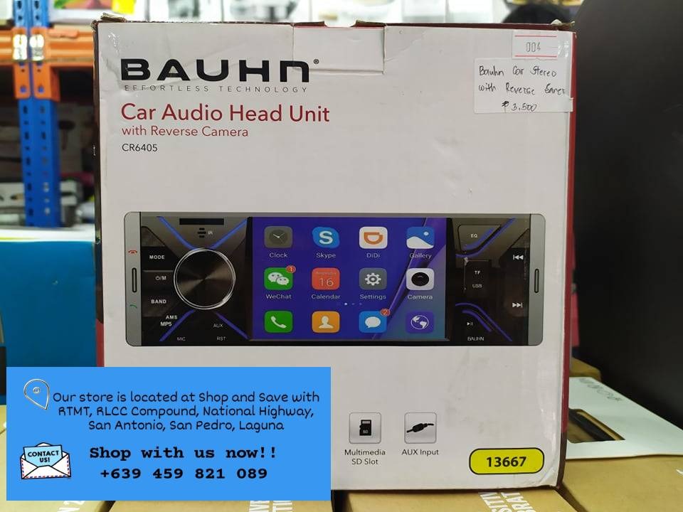 Bauhn Car Audio Head Unit with reverse Camera, Furniture & Home Living