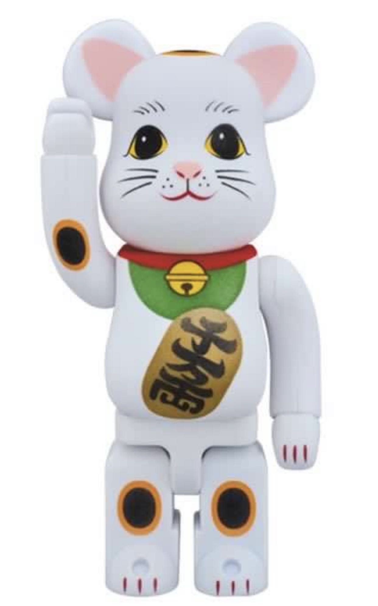 Bearbrick 400% 招財貓白色絨毛植毛千萬両, 興趣及遊戲, 玩具& 遊戲類