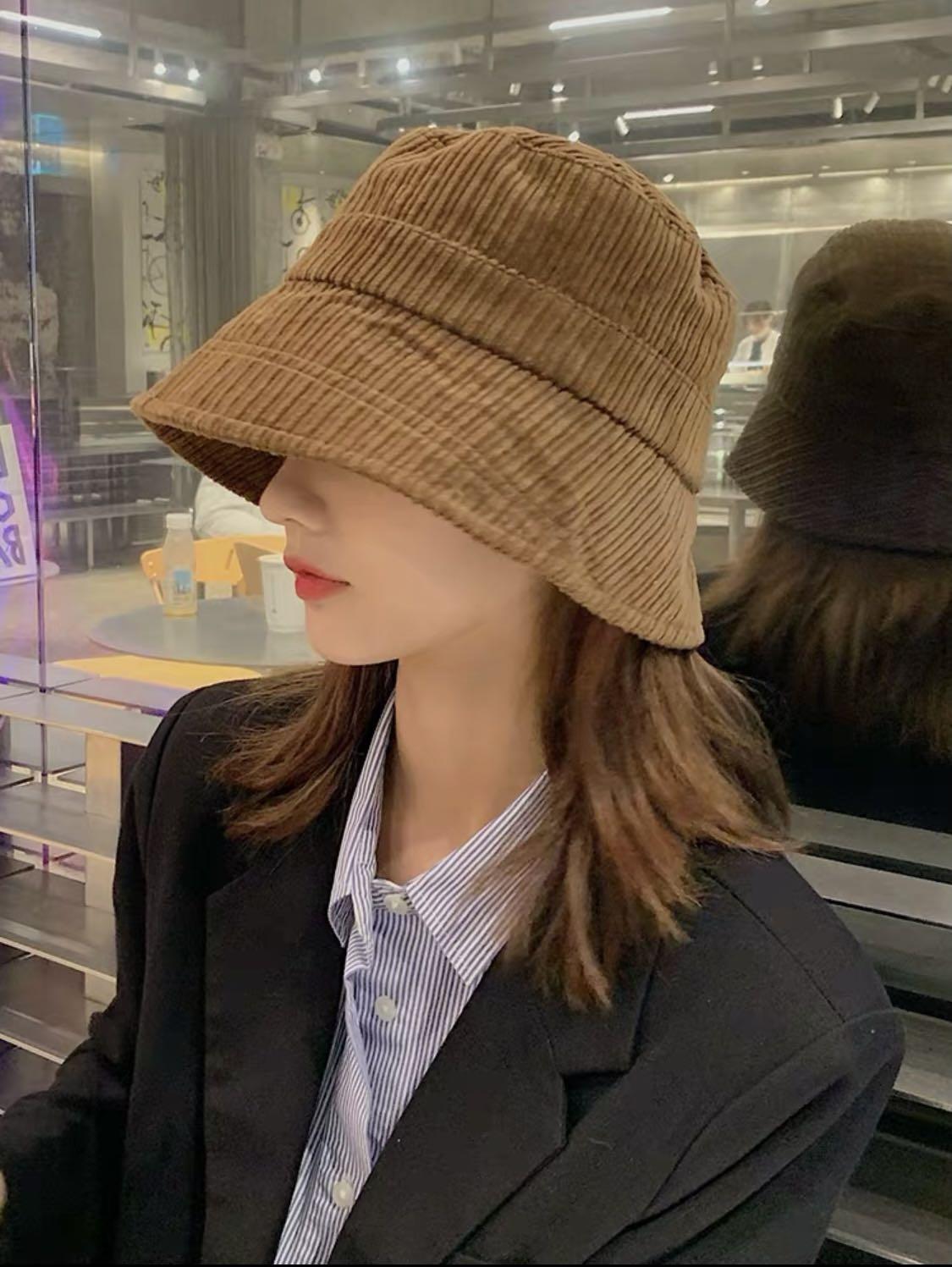 BN Dark Brown Korean Ulzzang Ins Trendy Bucket Fisherman Hat Cap