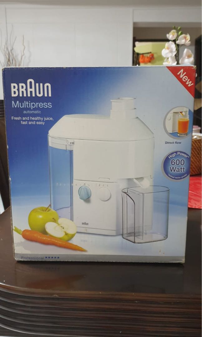 Braun Multipress automatic Juicer, TV \u0026 Home Appliances, Kitchen  Appliances, Juicers, Blenders \u0026 Grinders on Carousell