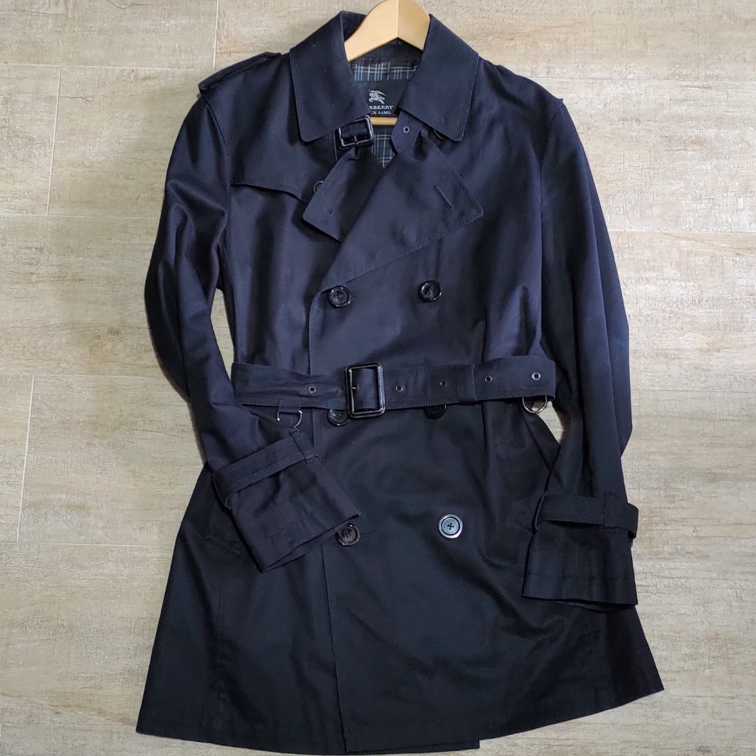 Burberry black label trench coat online
