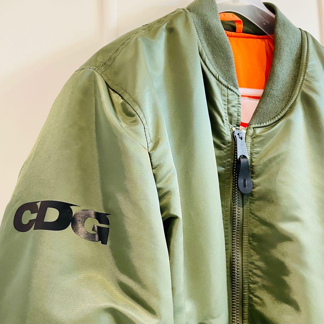 CDG x ALPHA INDUSTRIES- MA 1 Jacket, 男裝, 外套及戶外衣服- Carousell
