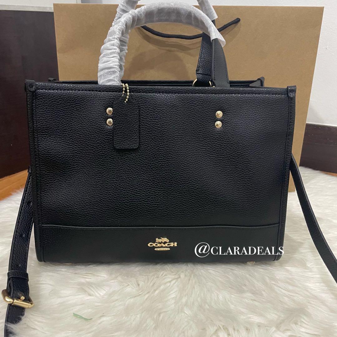 Coach dempsey clearance carryall black