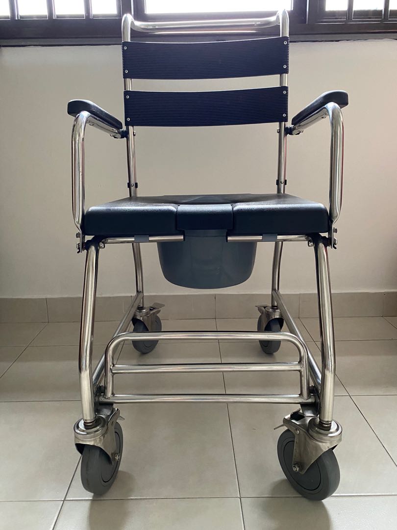 Commode Purpose Commode with wheels, Health & Nutrition, Assistive & Rehabilatory Aids ...