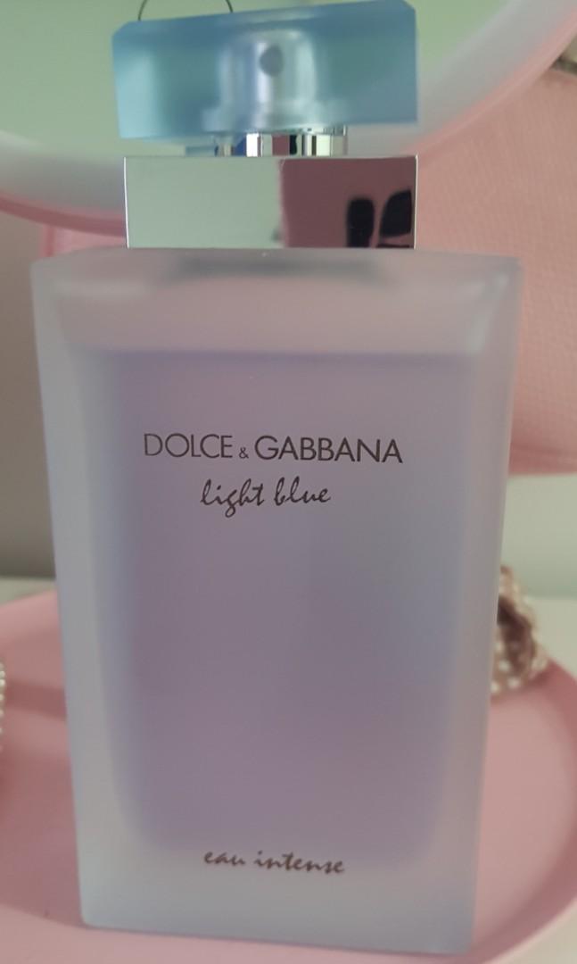 D G light blue eau intense women 100ml with box AUTHENTIC open for