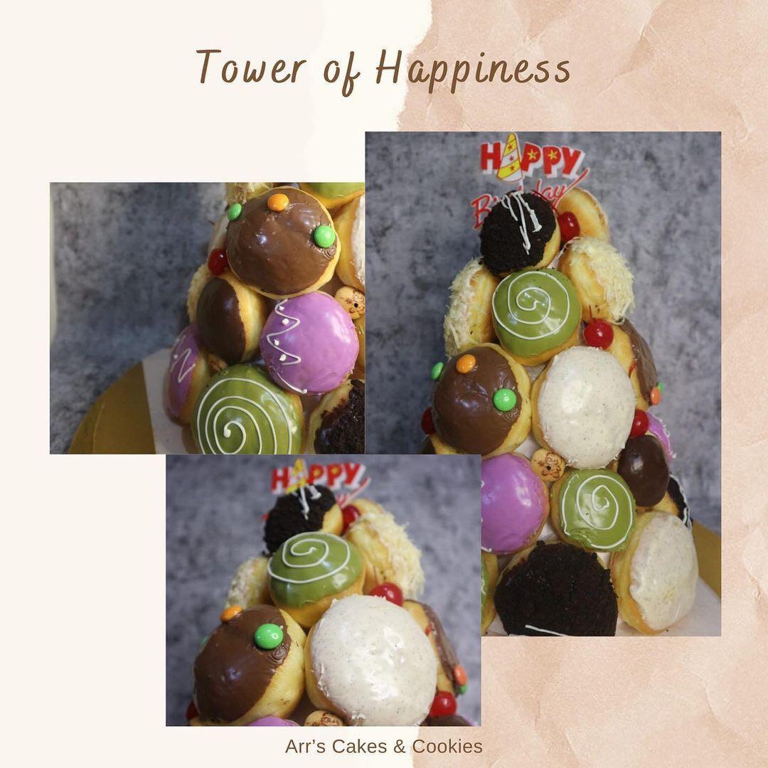 Cara Membuat Donat Tower - Cara Membuat Donat Tower Ide Kue Ulang Tahun