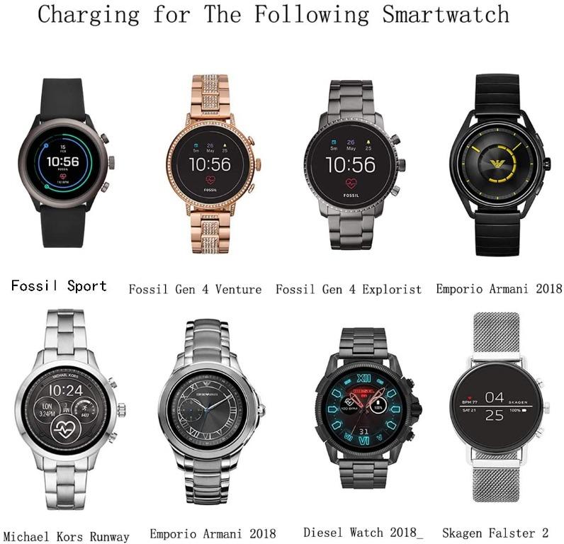 Fossil Gen 5/4 Charger,Charging Dock for Fossil Sport,Emporio Armani,Michael  Kors Runway,Skagen falster 2,Kate spade scallop 2,Misfit vapor 2,Diesel  Diesel Guard (NOT for Watch Before 2018)Soarking, Mobile Phones &  Gadgets, Wearables & Smart