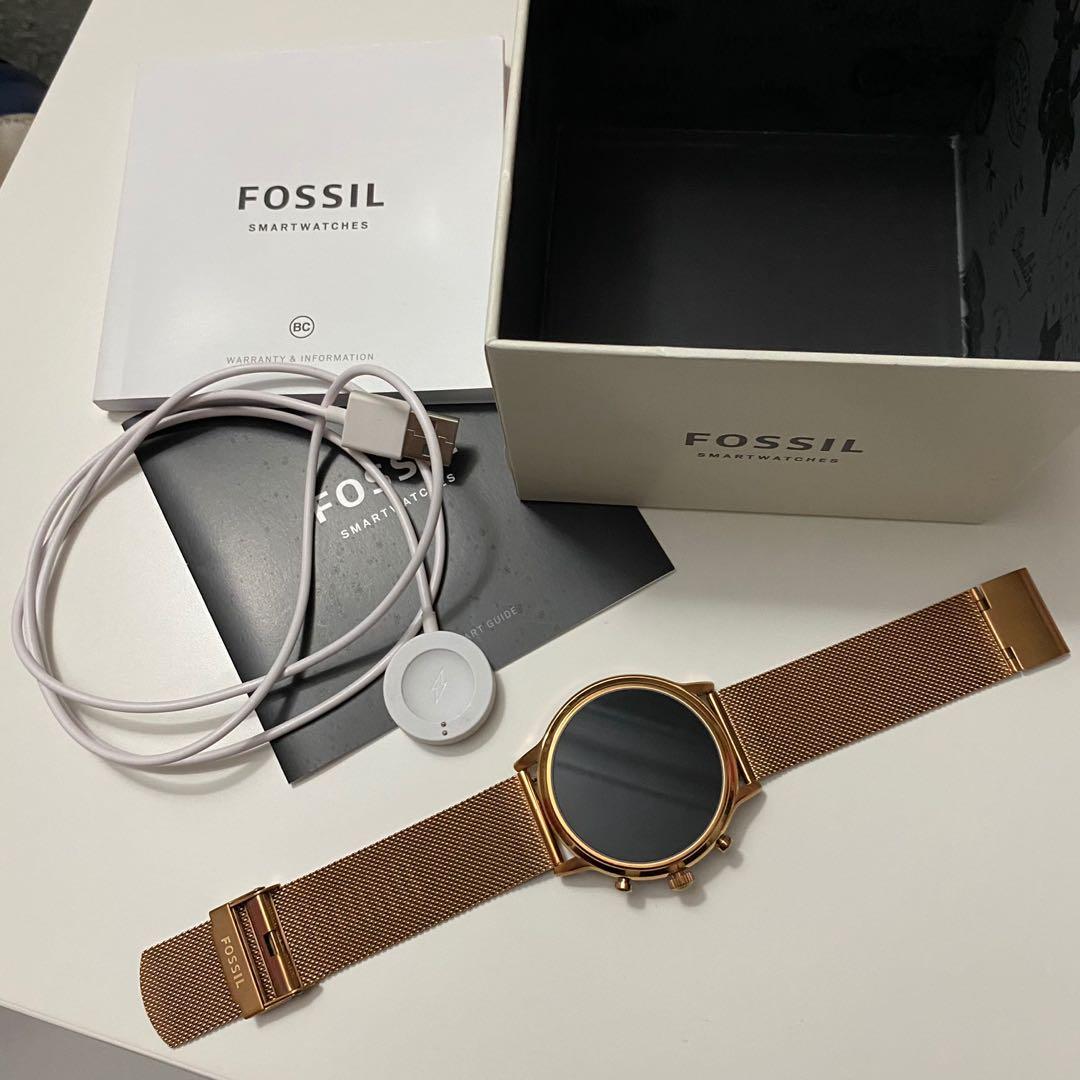 Smartwatch fossil julianna hr gen 5 rose gold mesh ftw6062 deals