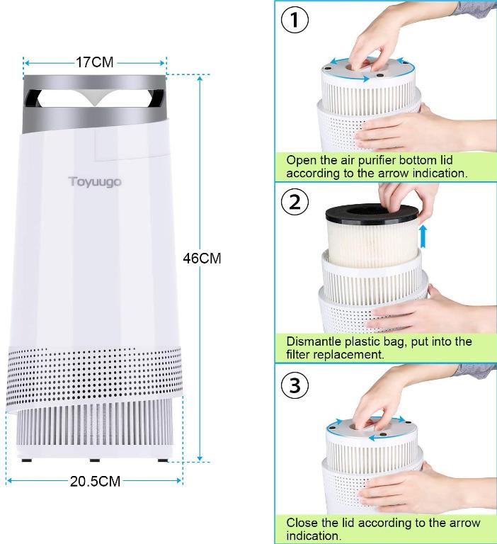 Toyuugo air shop purifier replacement filters