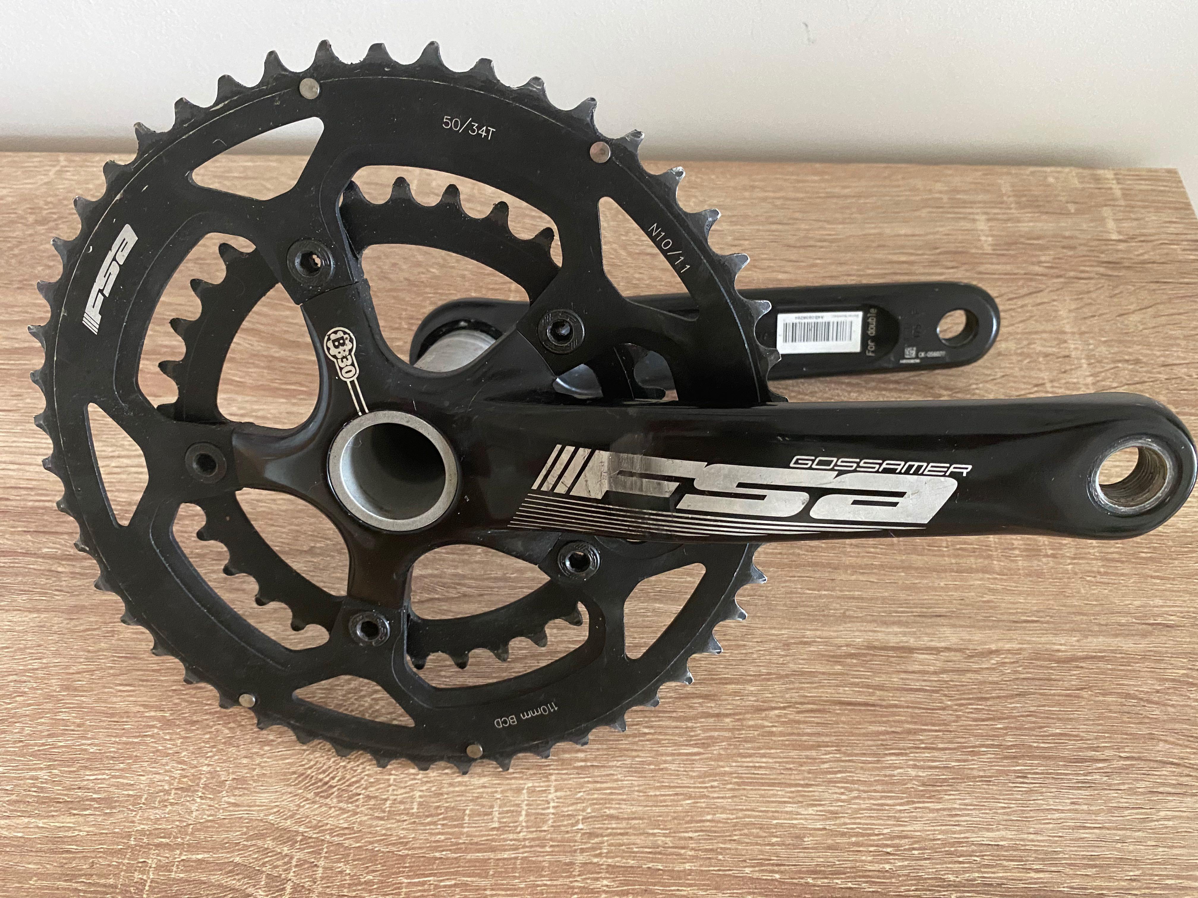 FSA Gossamer Crankset, Sports Equipment 