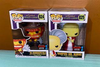 Funko Pop Vinyl The Simpsons Treehouse of Horror Vampire Mr Burns and Evil Groundskeeper Willie (2019 Fall Convention Exclusive)