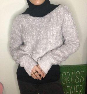 LILAC FUZZY CROP TOP