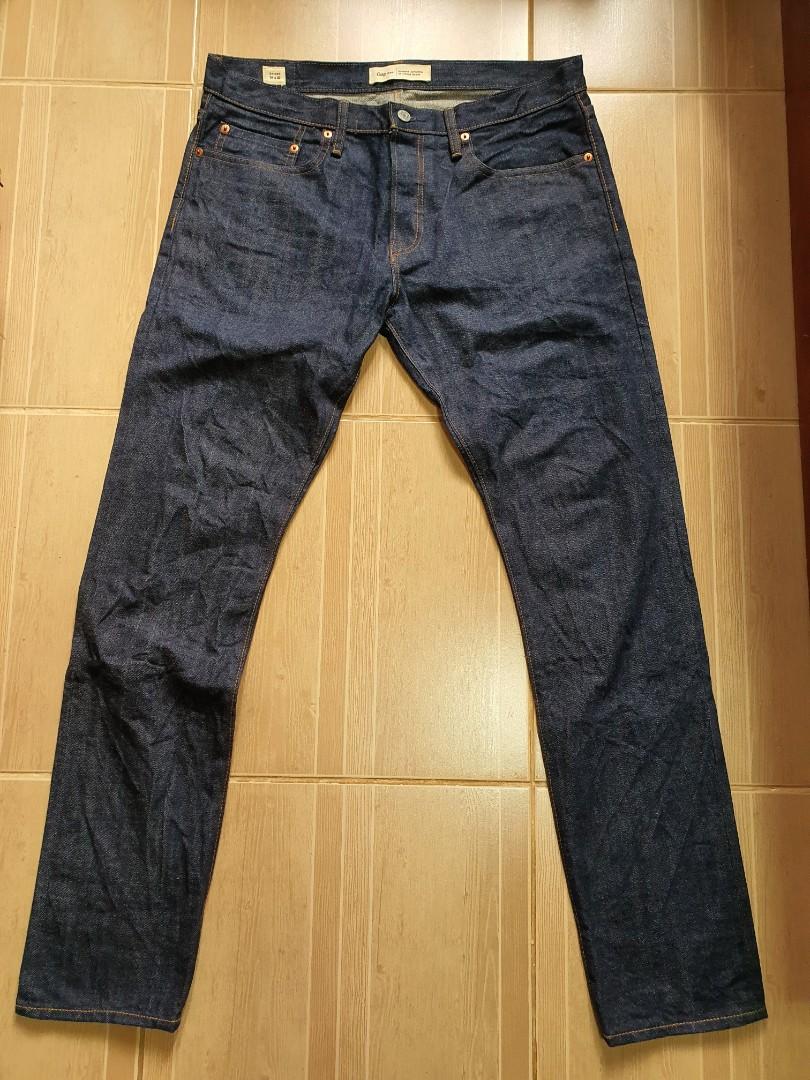 Gap Selvedge Skinny Kaihara Denim Size 34 Men s Fashion Bottoms