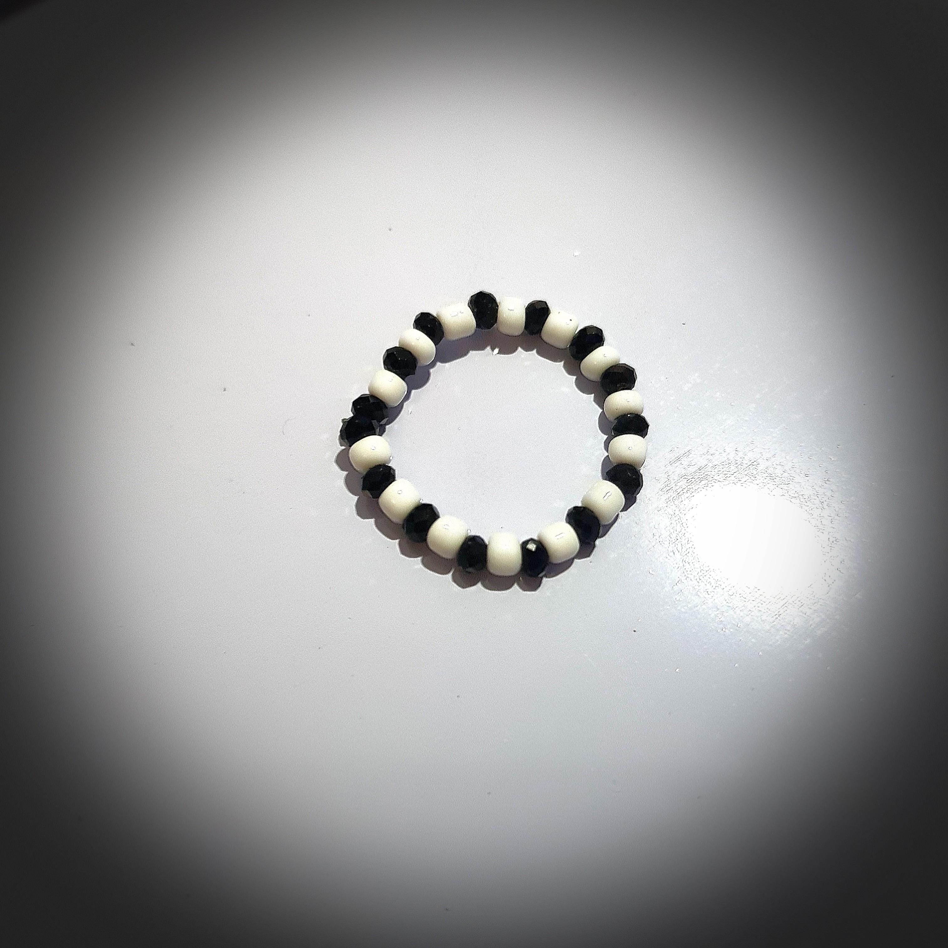 White and new arrivals black rings