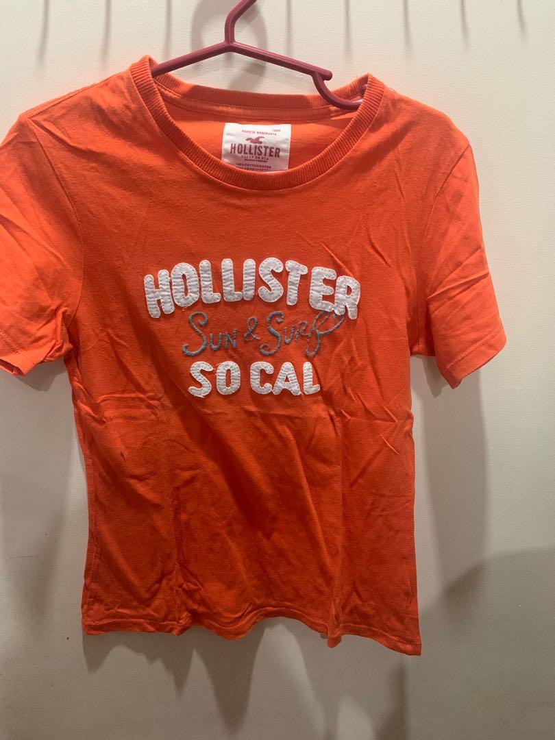 hollister orange shirt